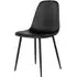 Stockholm Dining Chair Set of 2 - Black, Faux Leather