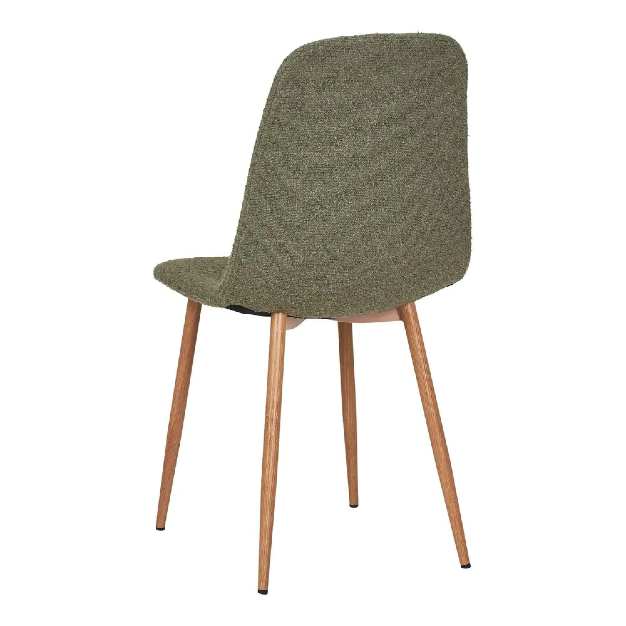 Stockholm Dining Chair Set of 2 - Green, Boucle Fabric