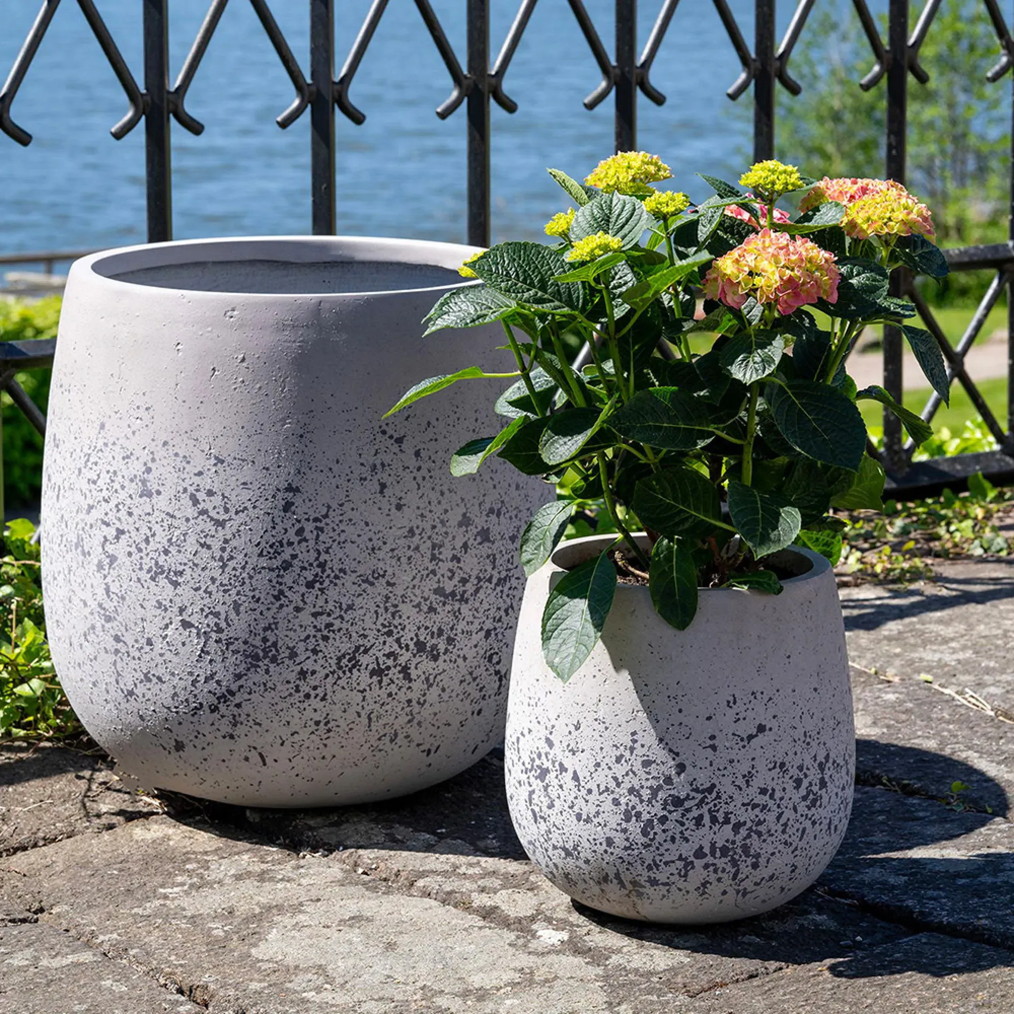 Sutton Fiberclay Pot Set of 2 - Grey