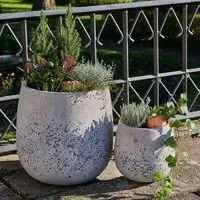 Sutton Fiberclay Pot Set of 2 - Grey