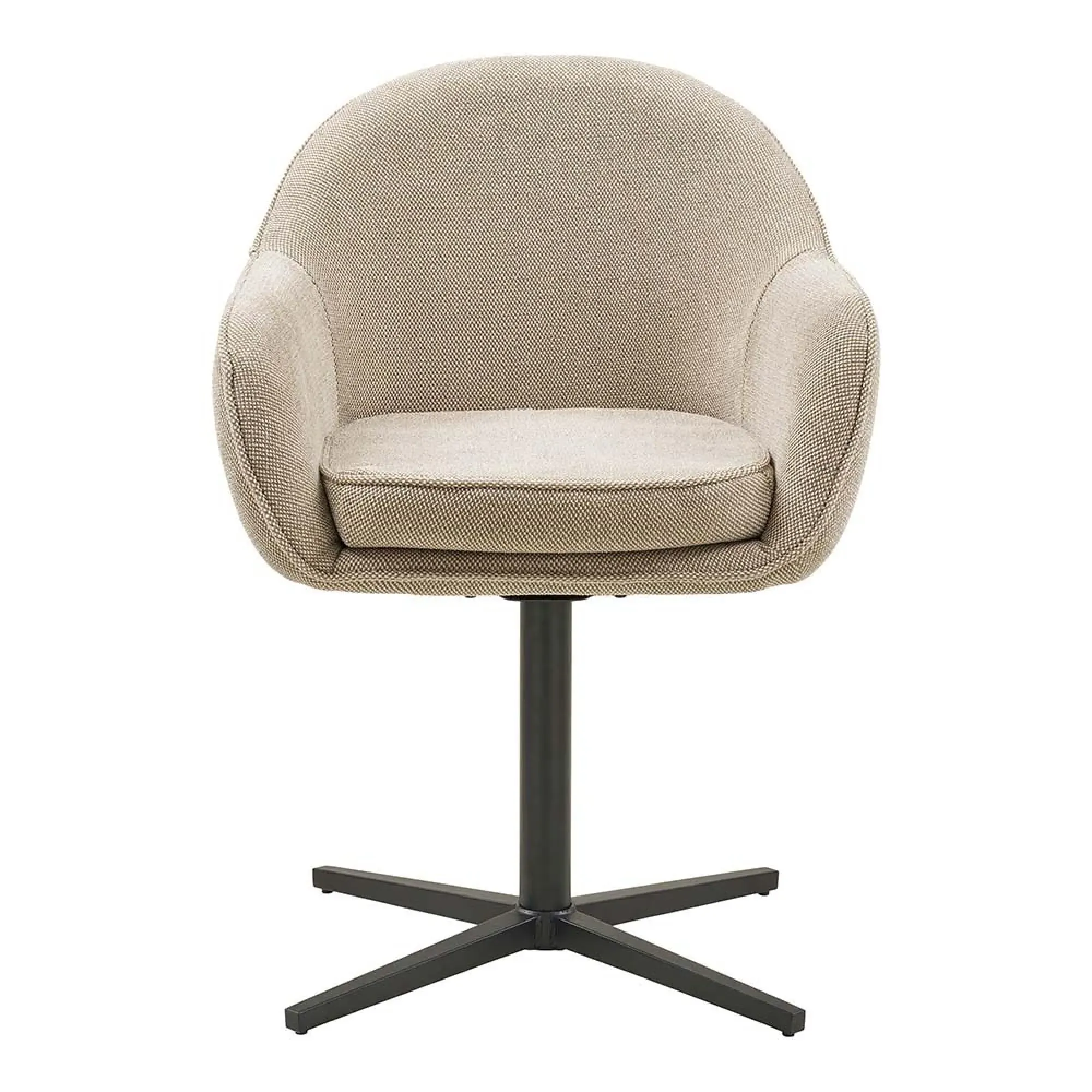 Tamera Swivel Dining Chair - Light Grey, Fabric