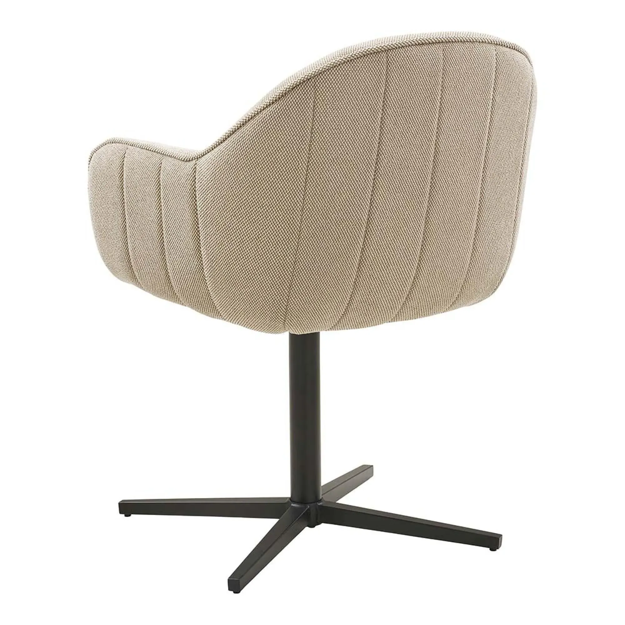 Tamera Swivel Dining Chair - Light Grey, Fabric