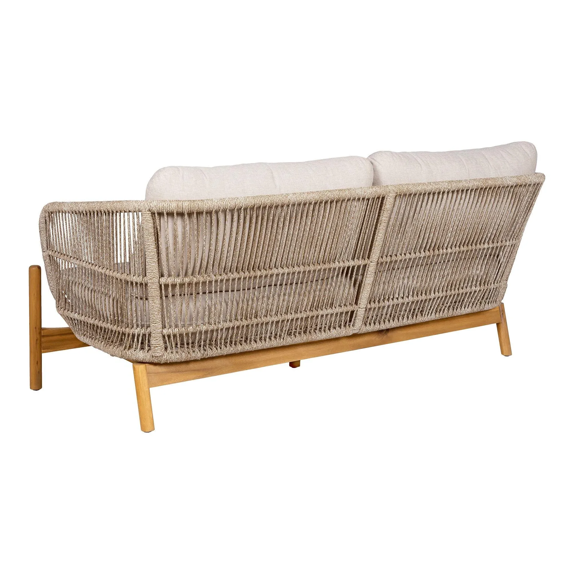Terracina 2-Seater Garden Lounge Sofa - Beige, Rope