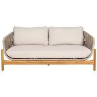 Terracina 2-Seater Garden Lounge Sofa - Beige, Rope
