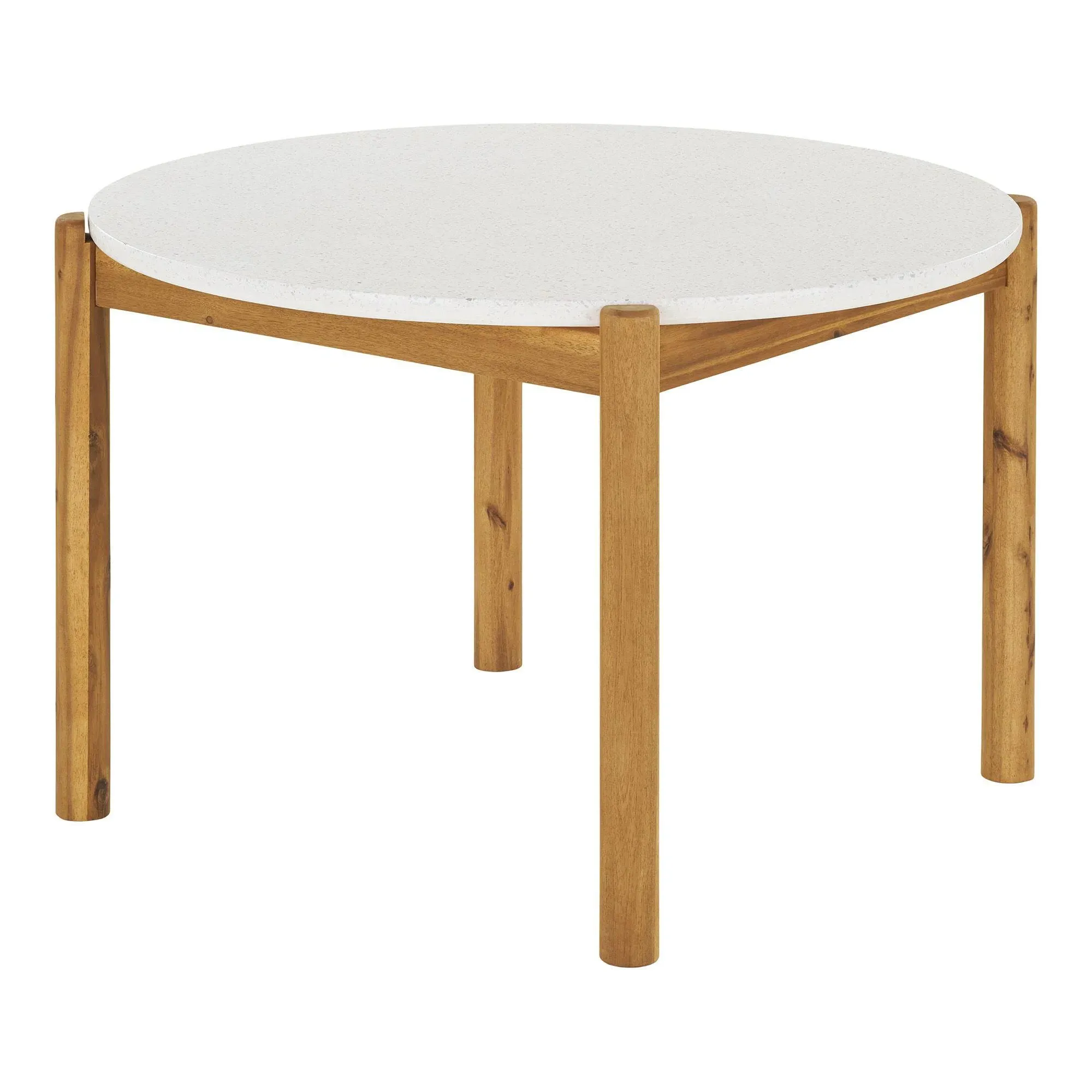 Terracina 4-Seater Round Garden Dining Set - Beige, Rope