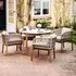 Terracina 4-Seater Round Garden Dining Set - Beige, Rope