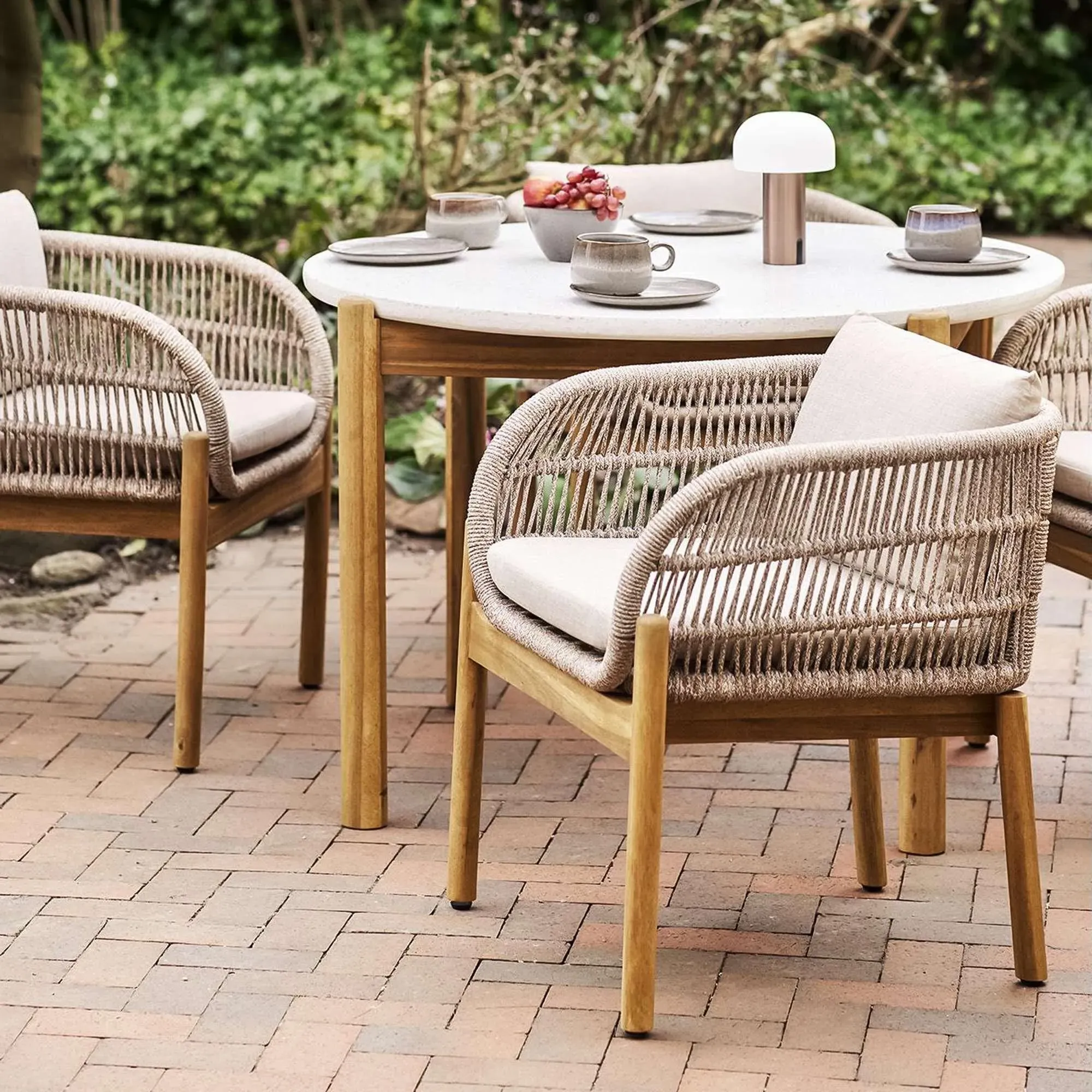 Terracina Garden Dining Chair - Beige, Rope