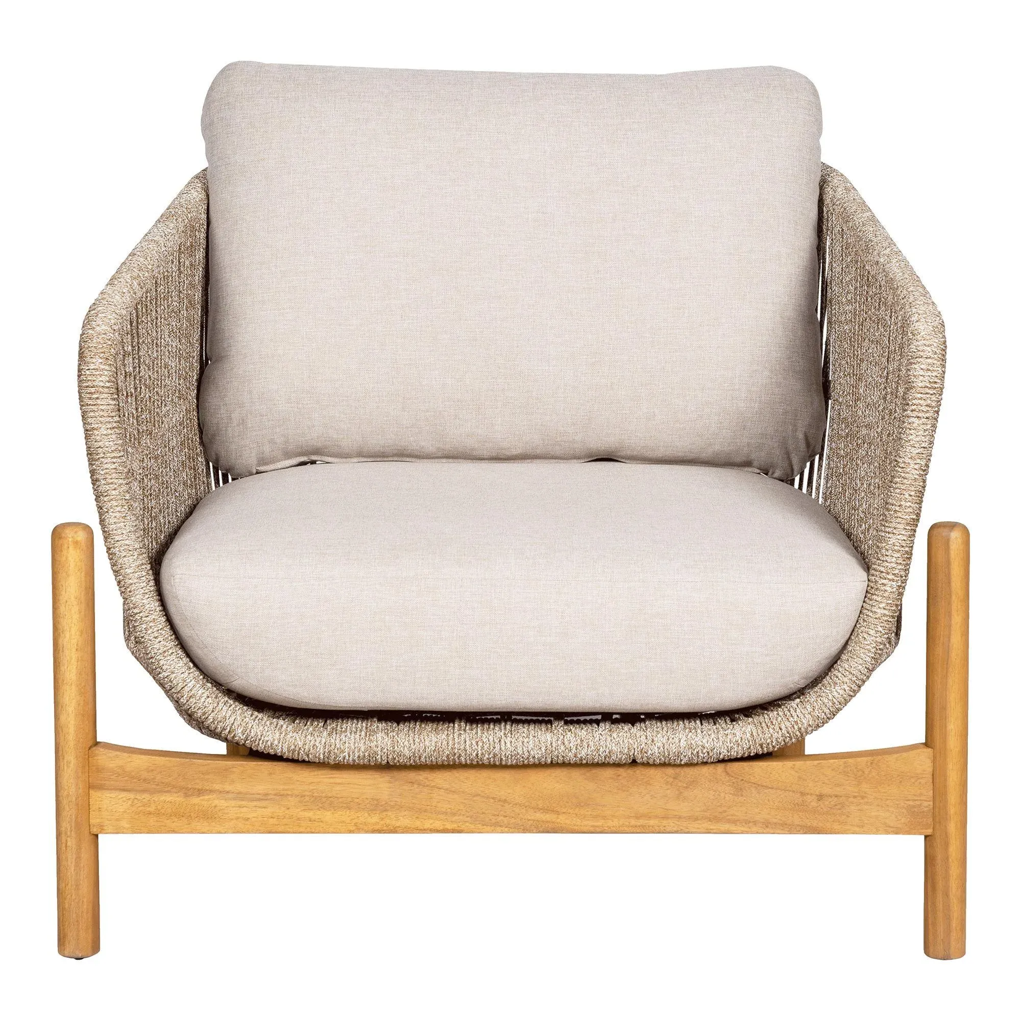 Terracina Garden Lounge Chair - Beige, Rope