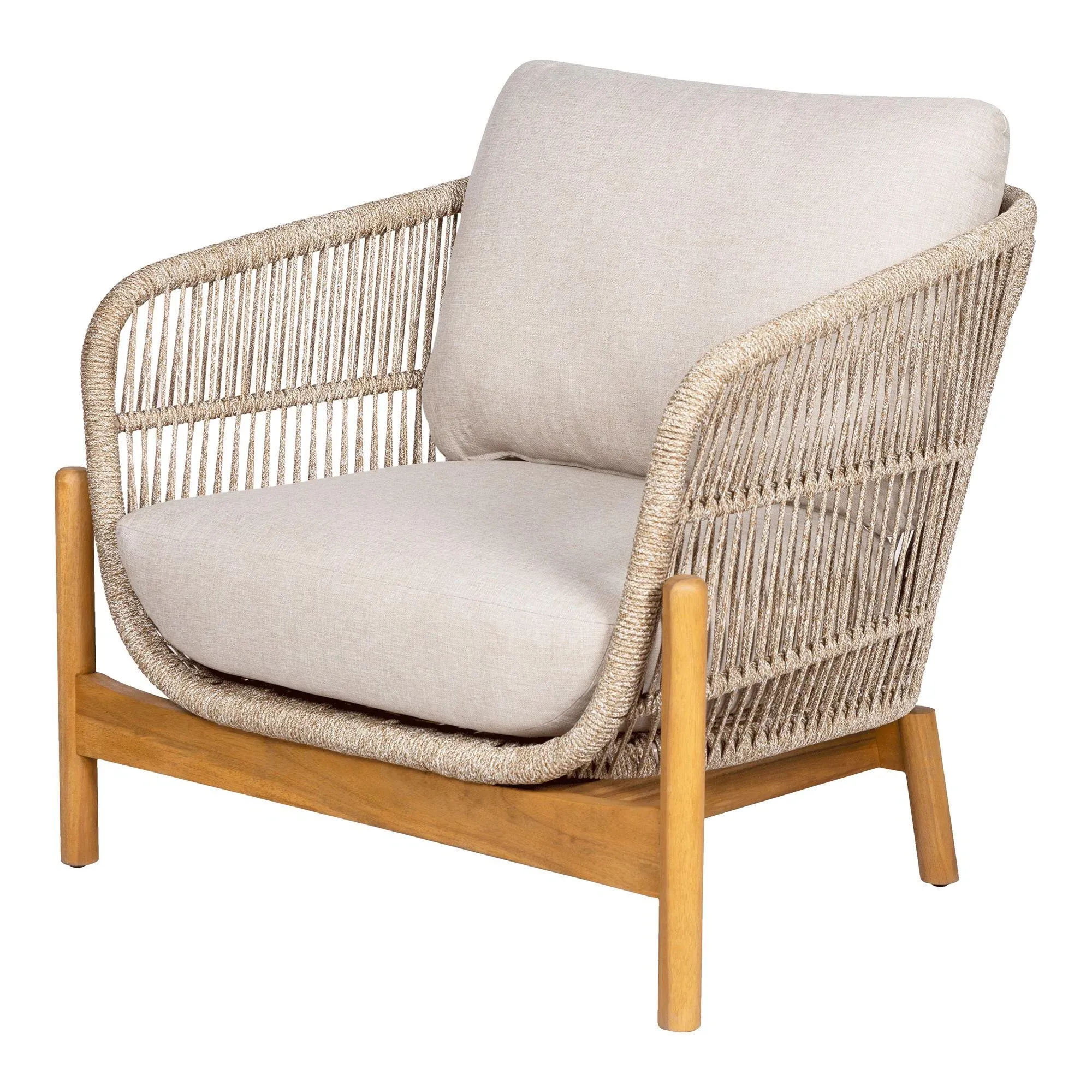 Terracina Garden Lounge Chair - Beige, Rope