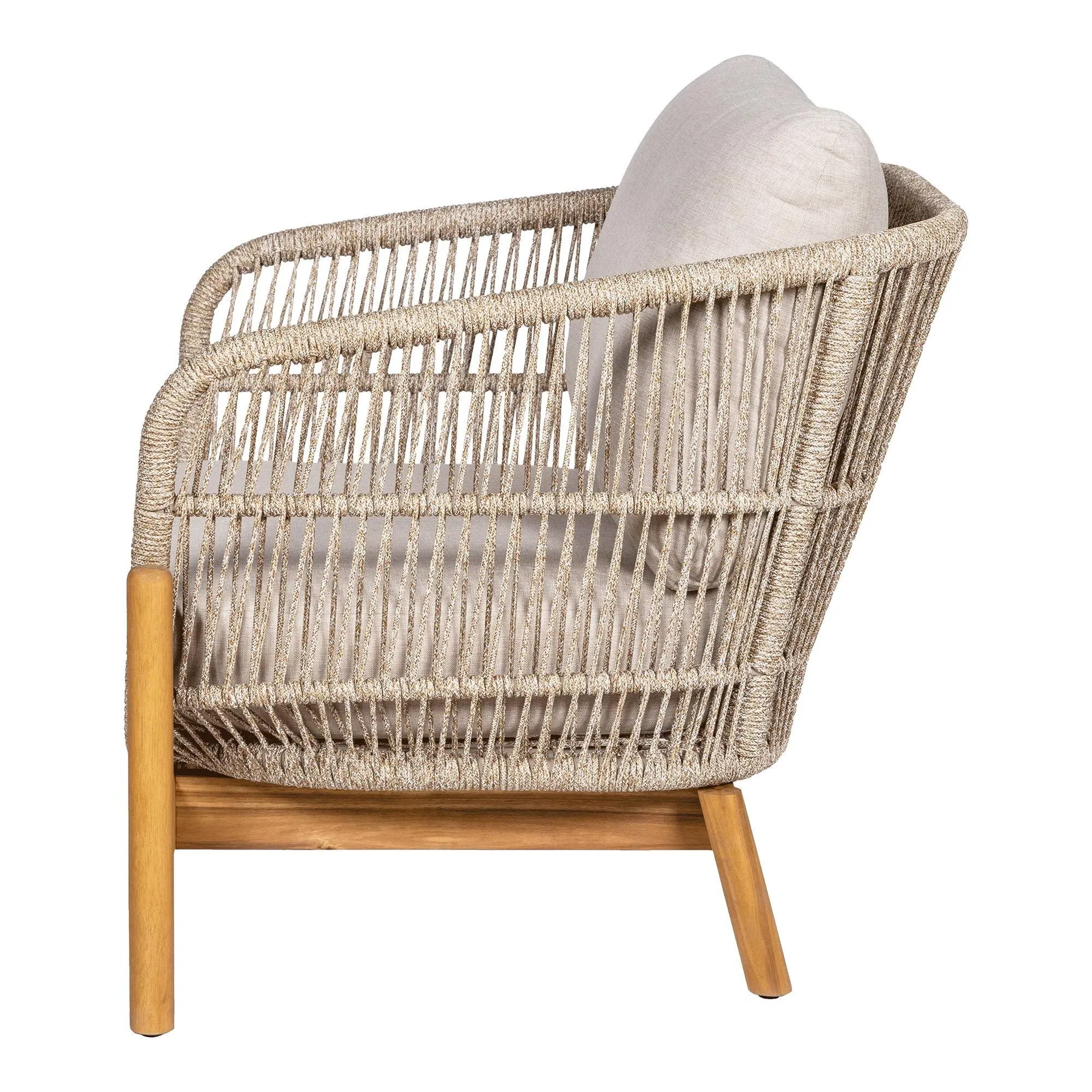 Terracina Garden Lounge Chair - Beige, Rope