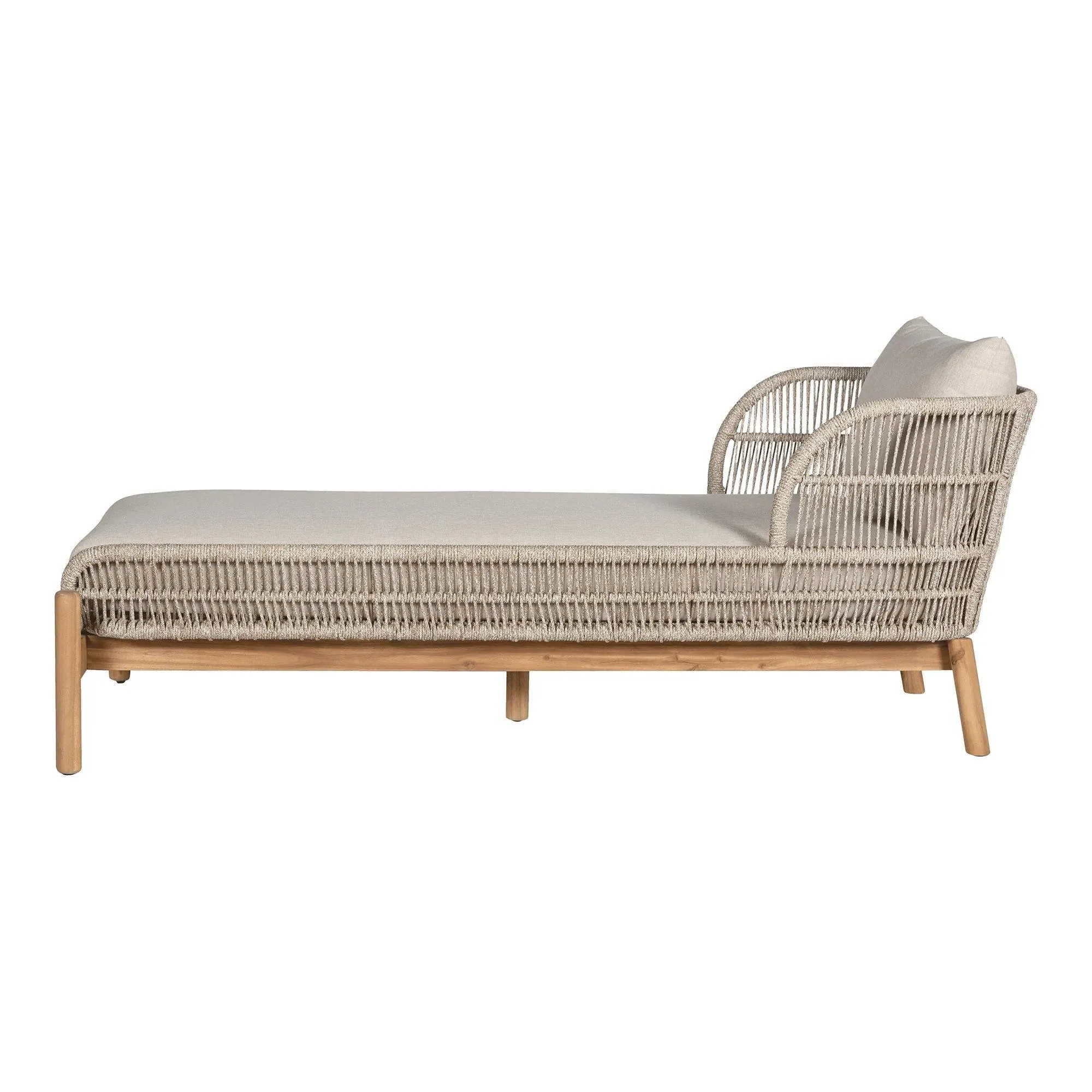 Terracina Garden Sun Lounger - Beige, Rope