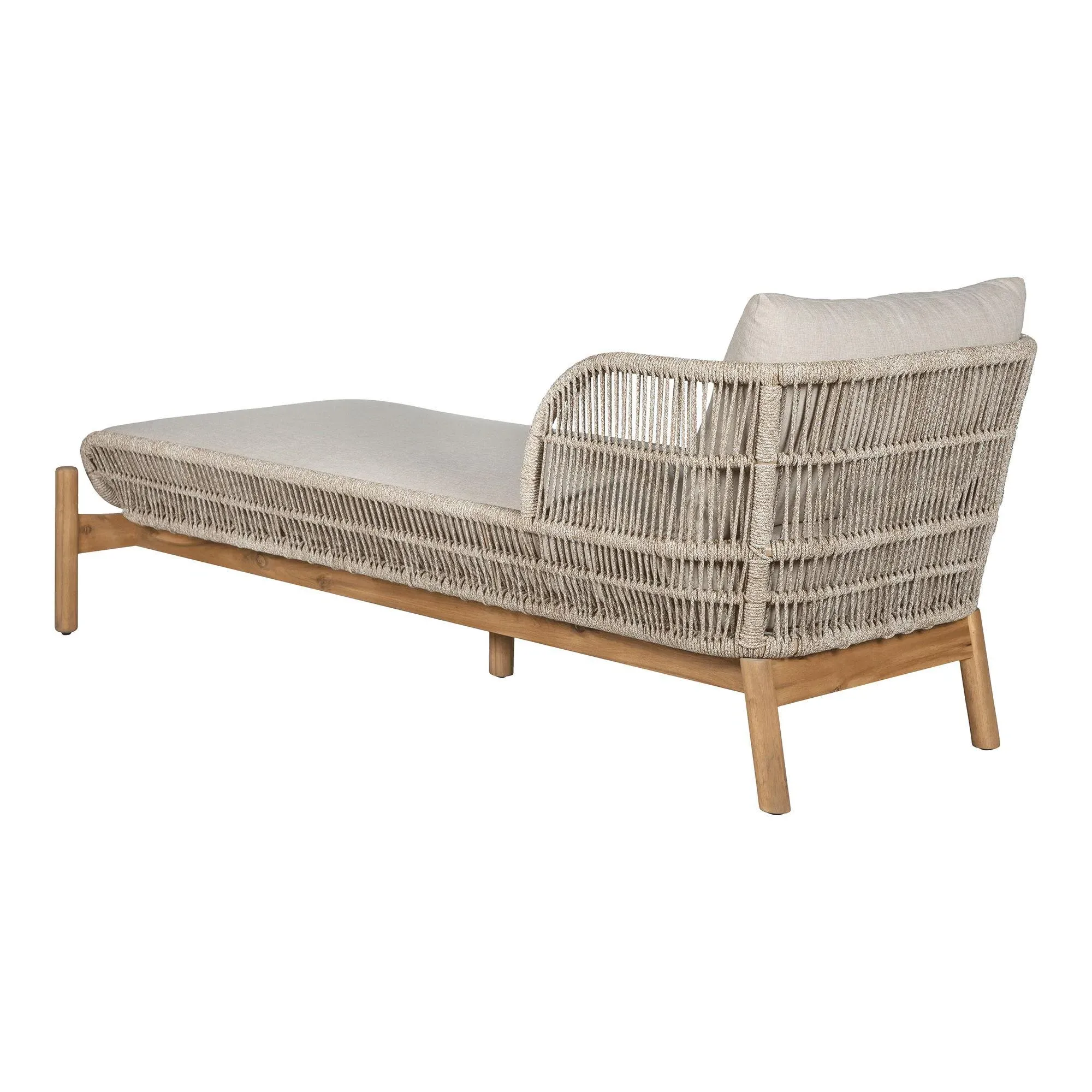 Terracina Garden Sun Lounger - Beige, Rope