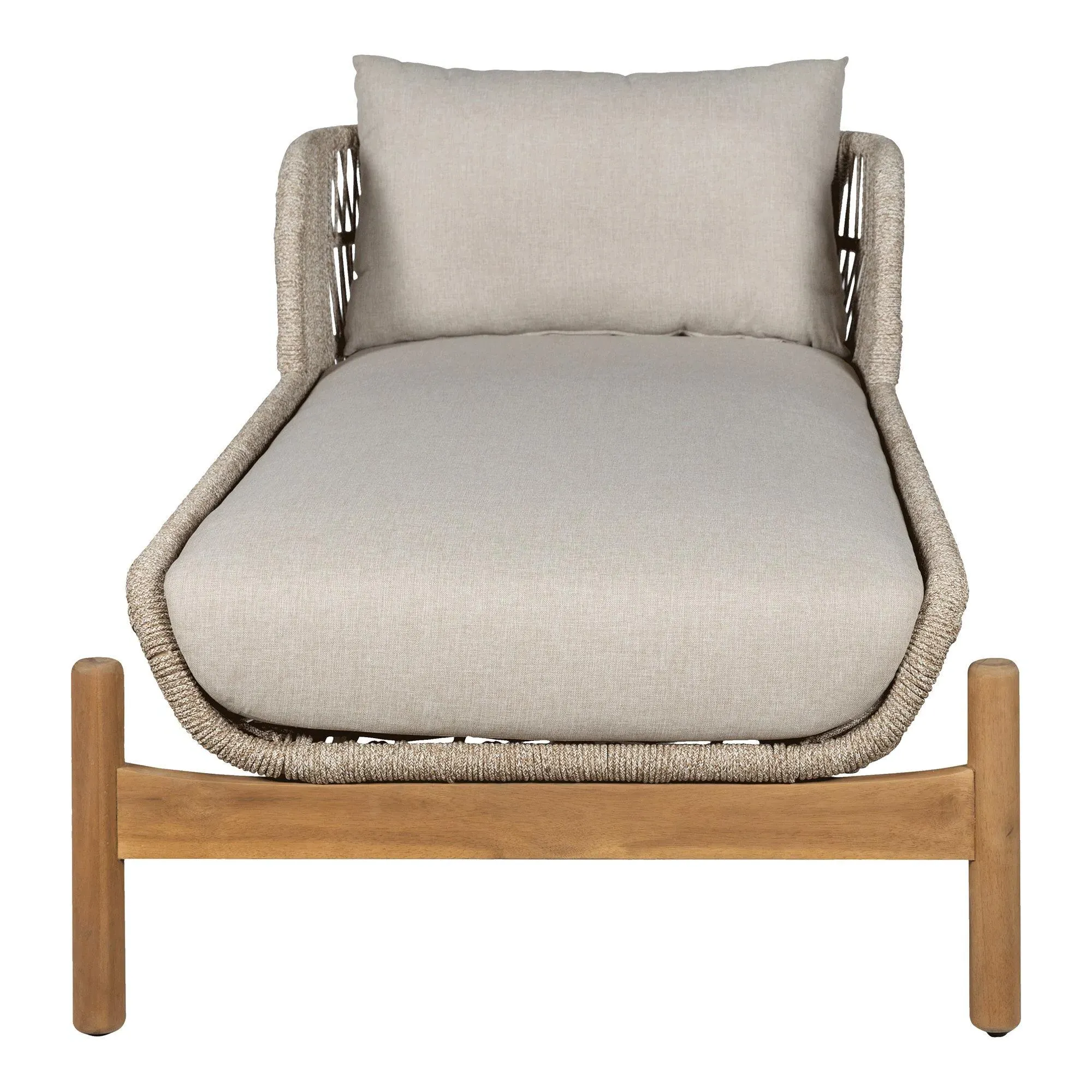 Terracina Garden Sun Lounger - Beige, Rope