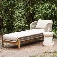 Terracina Garden Sun Lounger - Beige, Rope