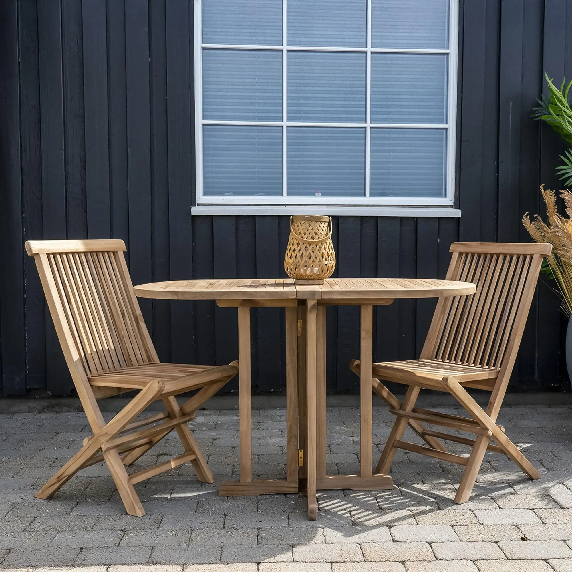 Toledo Slatted Garden Dining Chair - Natural Teak