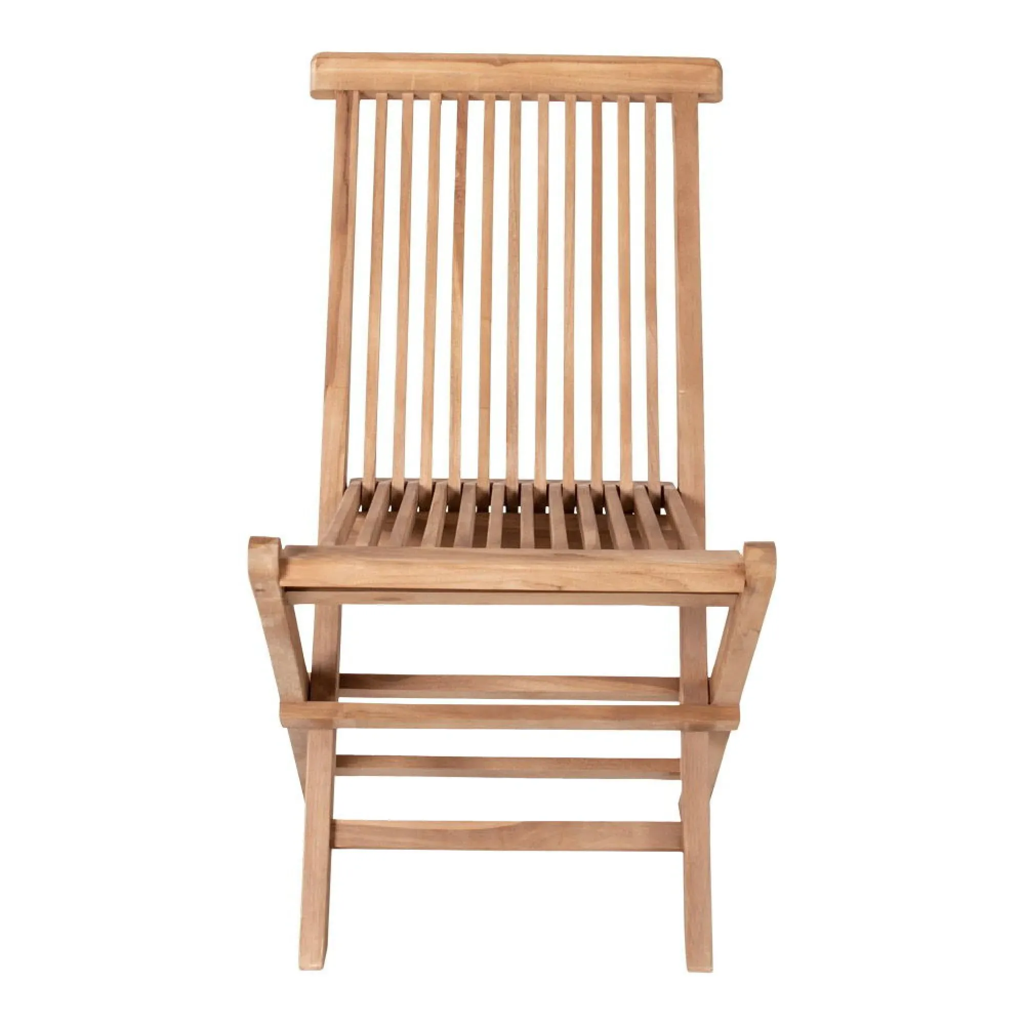 Toledo Slatted Garden Dining Chair - Natural Teak