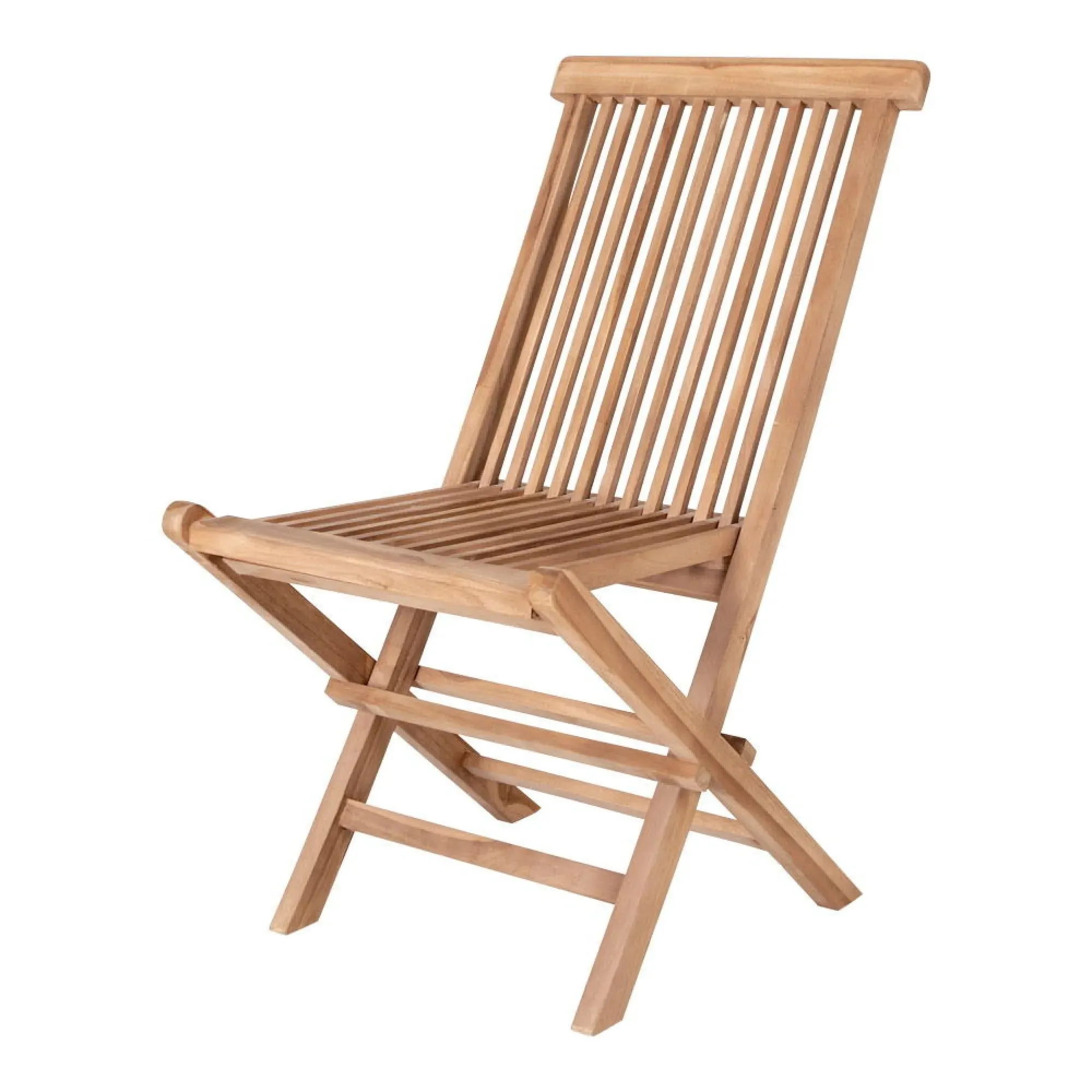 Toledo Slatted Garden Dining Chair - Natural Teak