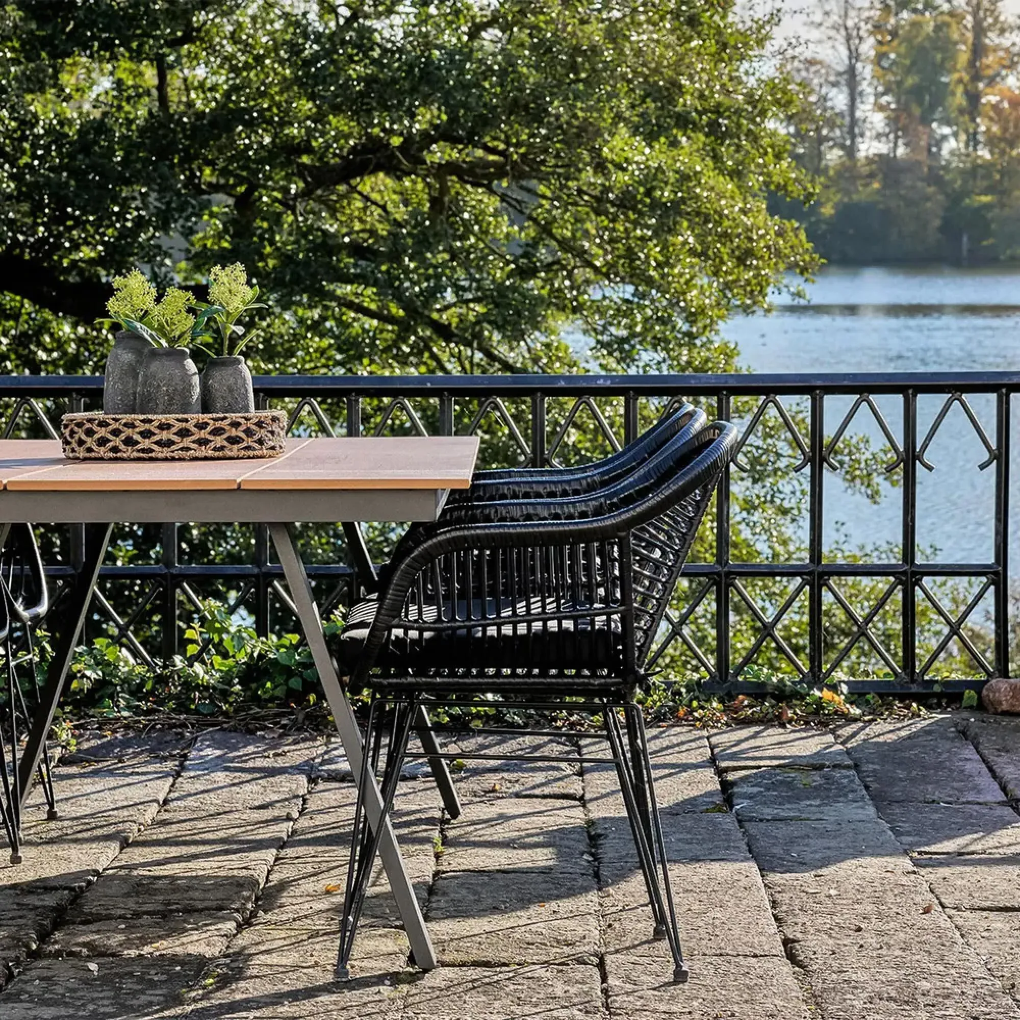 Toronto 10 Seater Garden Dining Table - Natural, Wood