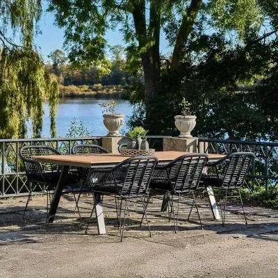 Toronto 10 Seater Garden Dining Table - Natural, Wood image