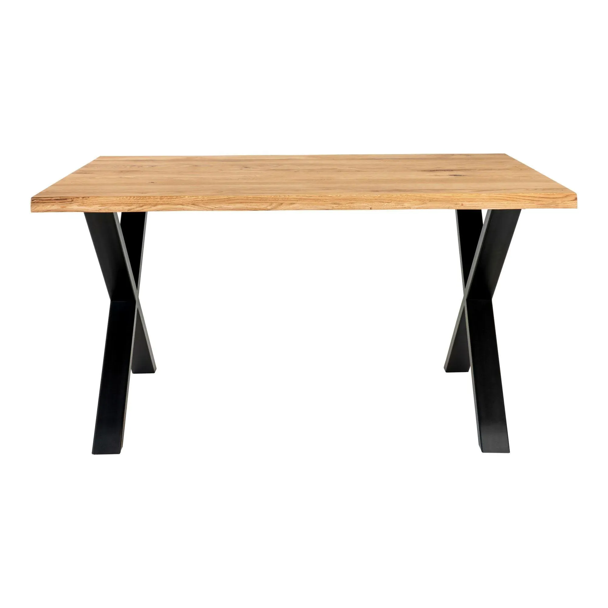 Toulon 4-Seater Dining Table with Cross Legs - Natural, Oak