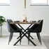 Toulon 4-Seater Dining Table with Cross Legs - Natural, Oak