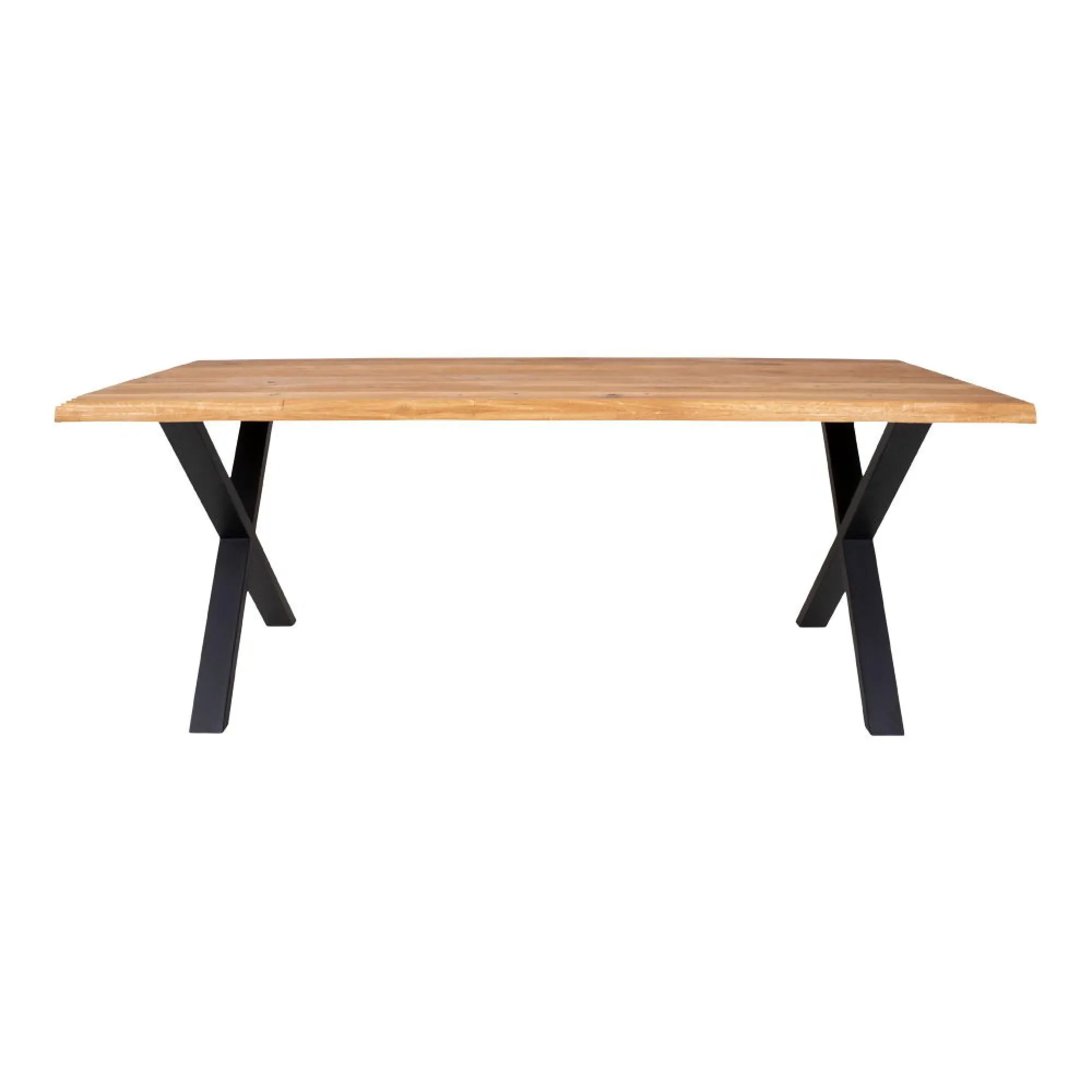 Toulon 8 Seater Dining Table with Cross Legs - Natural, Oak