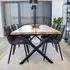 Toulon 8 Seater Dining Table with Cross Legs - Natural, Oak