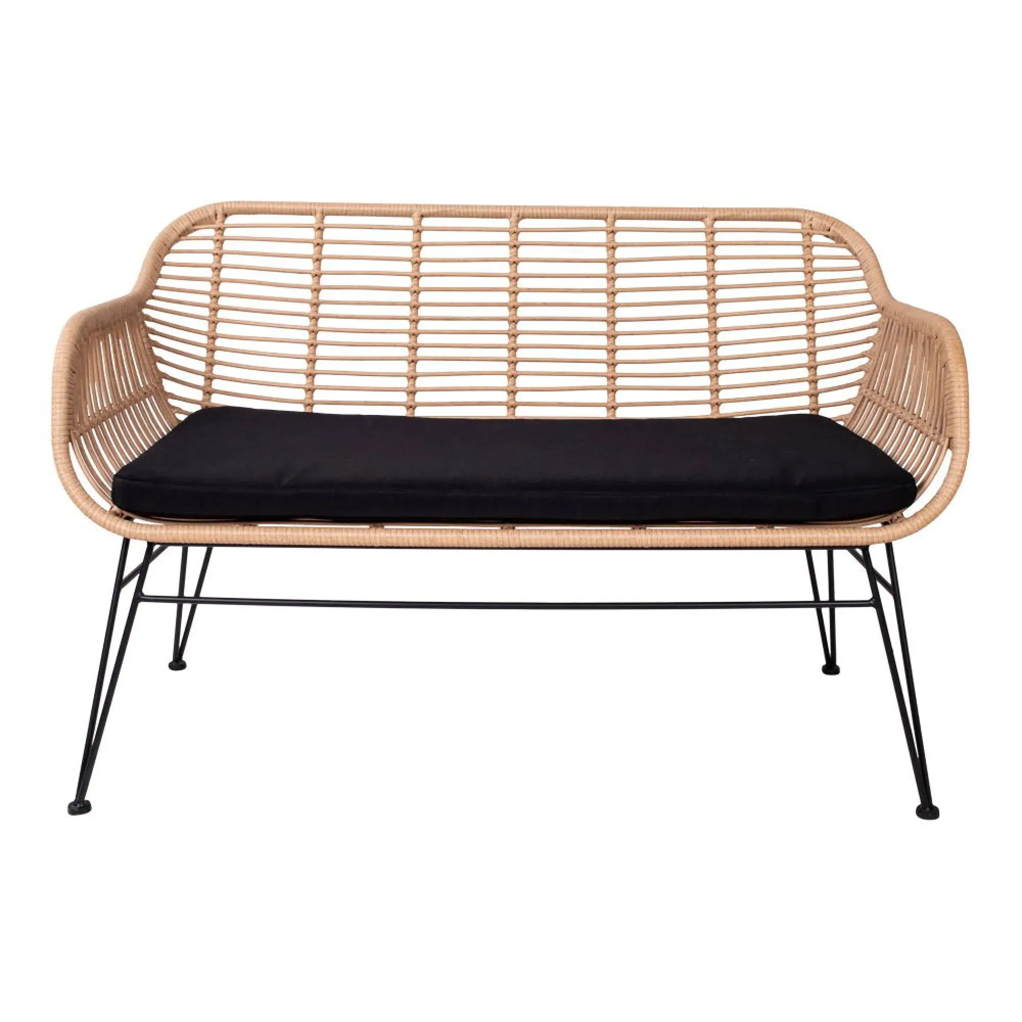 Trieste 2-Seater Garden Sofa - Natural, Rattan