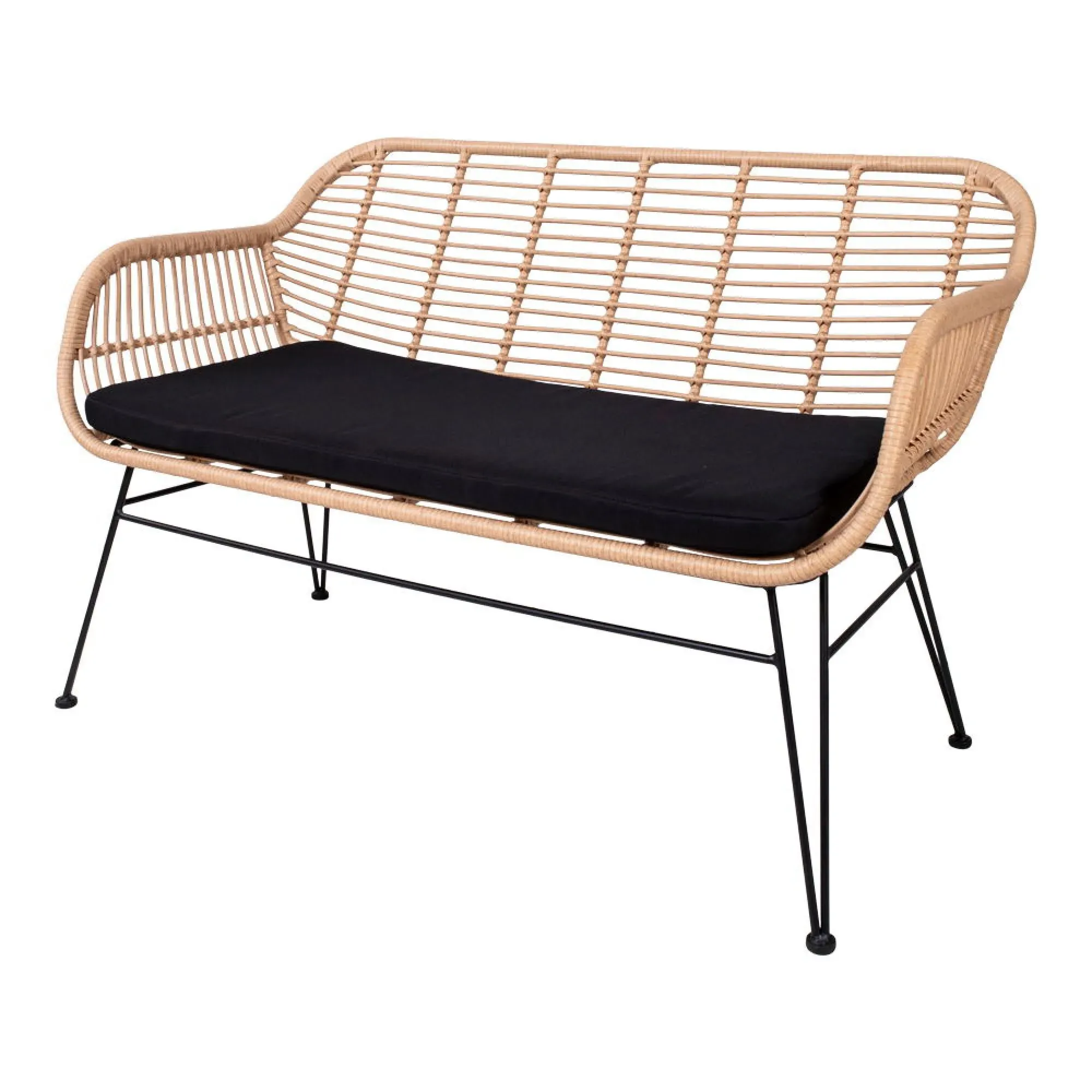 Trieste 2-Seater Garden Sofa - Natural, Rattan