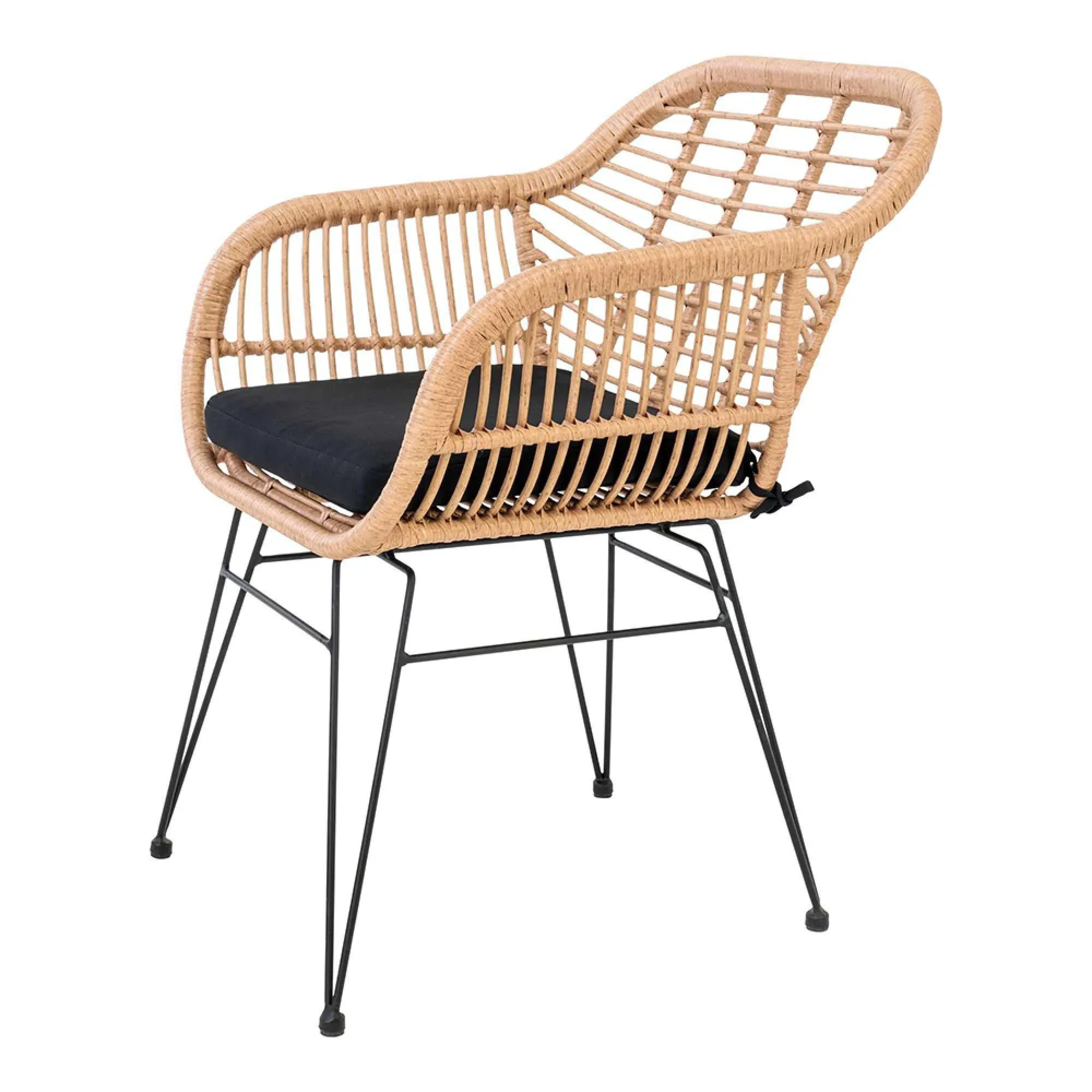 Trieste Garden Dining Armchair Set - Natural, Rattan