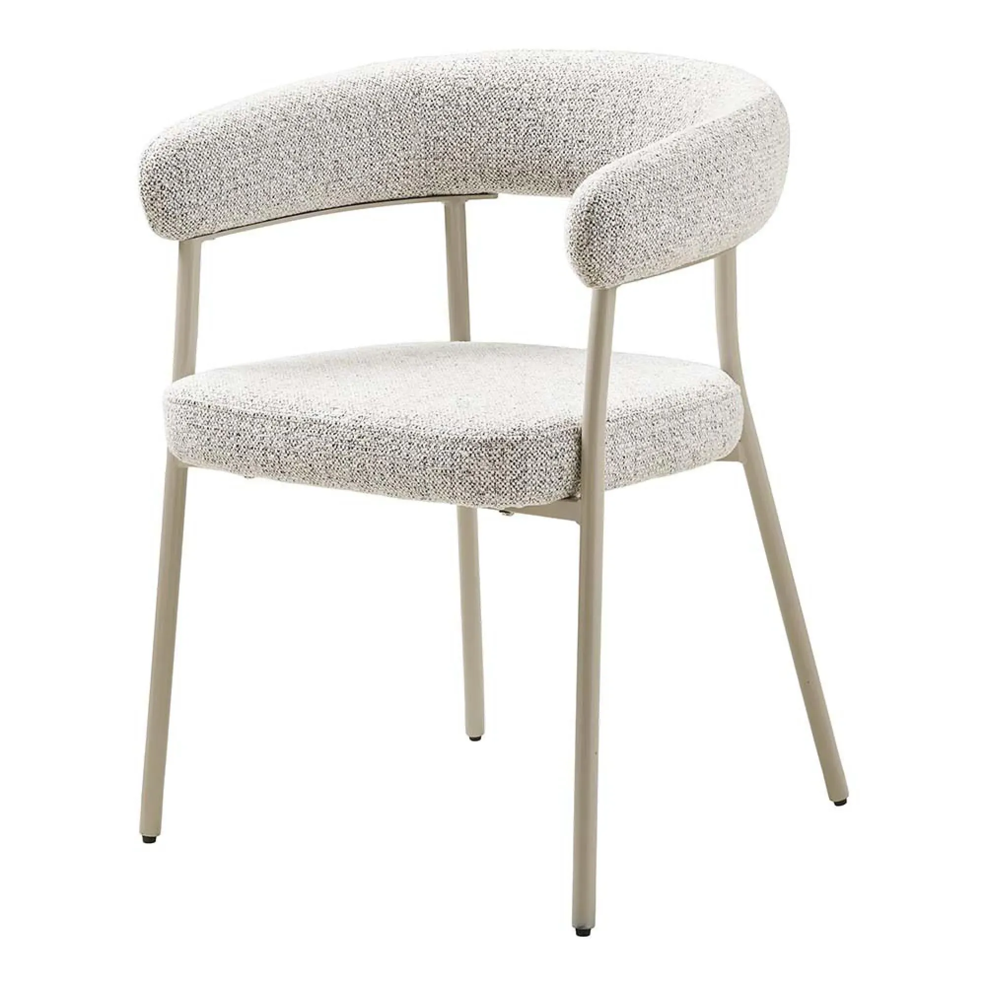 Trivio Curved Dining Chair - Sand, Fabric