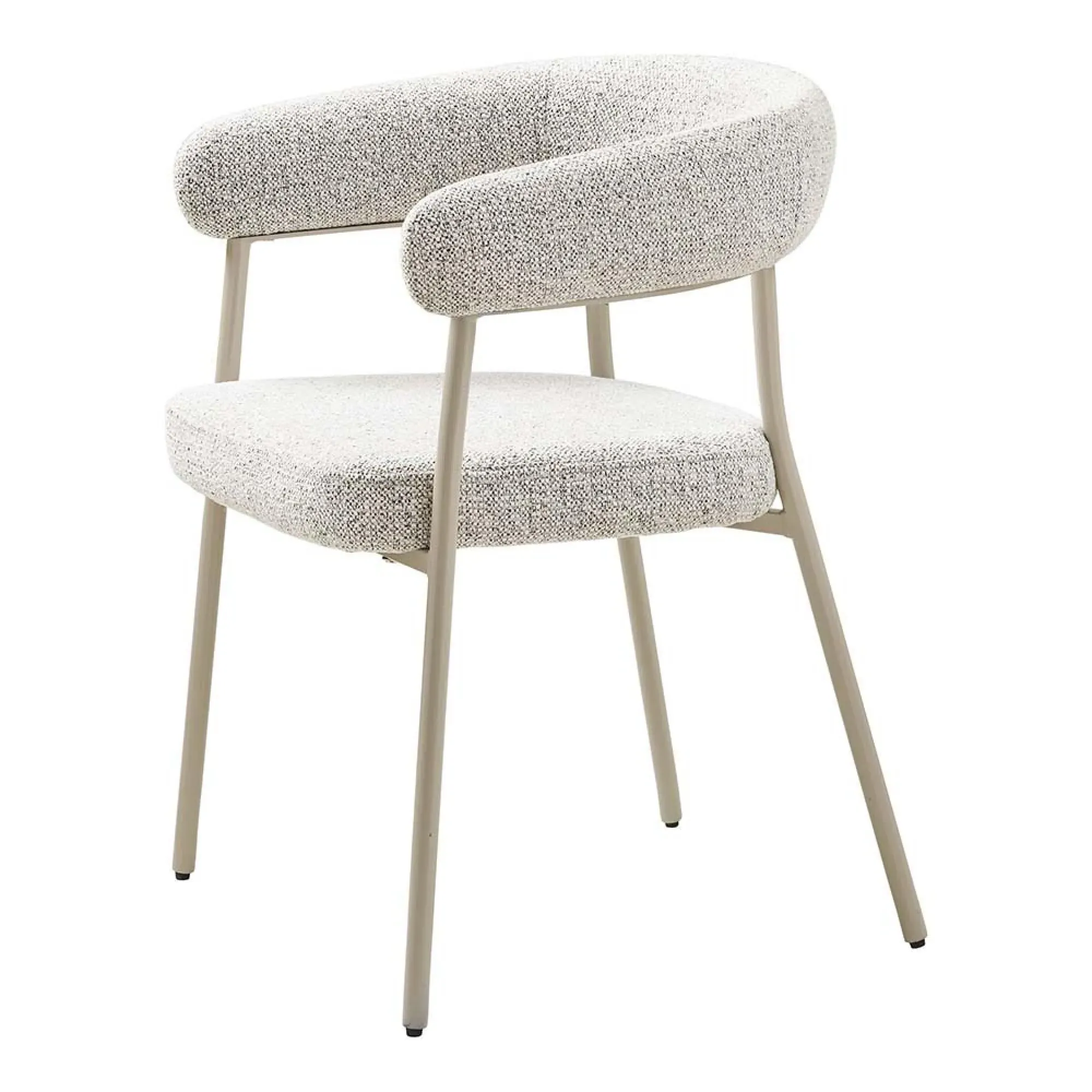 Trivio Curved Dining Chair - Sand, Fabric