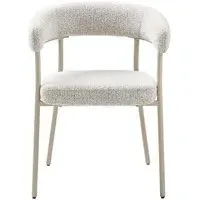 Trivio Curved Dining Chair - Sand, Fabric