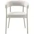 Trivio Curved Dining Chair - Sand, Fabric