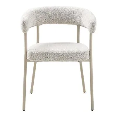 Trivio Curved Dining Chair - Sand, Fabric