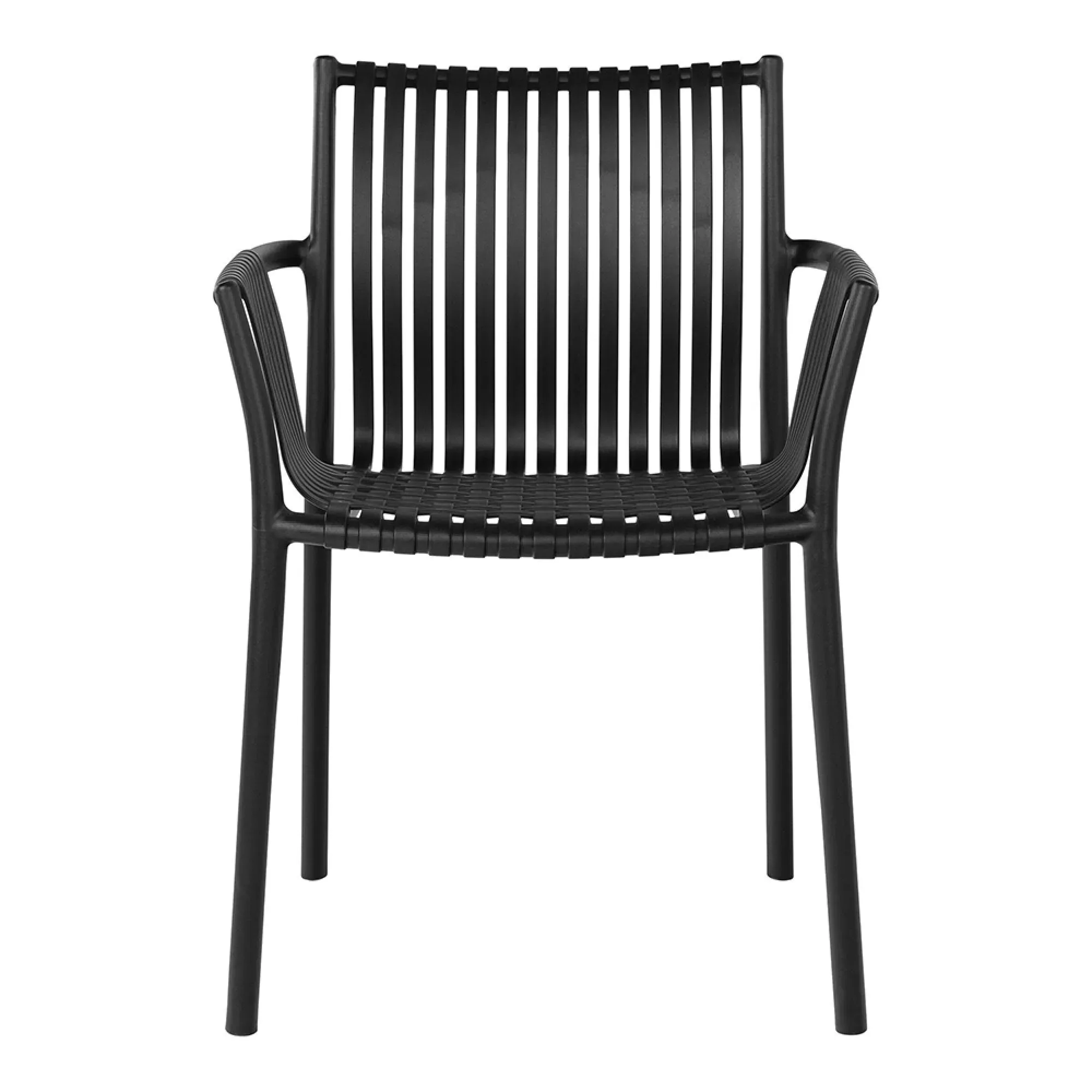 Tulsa Garden Dining Armchair Set of 4 - Black