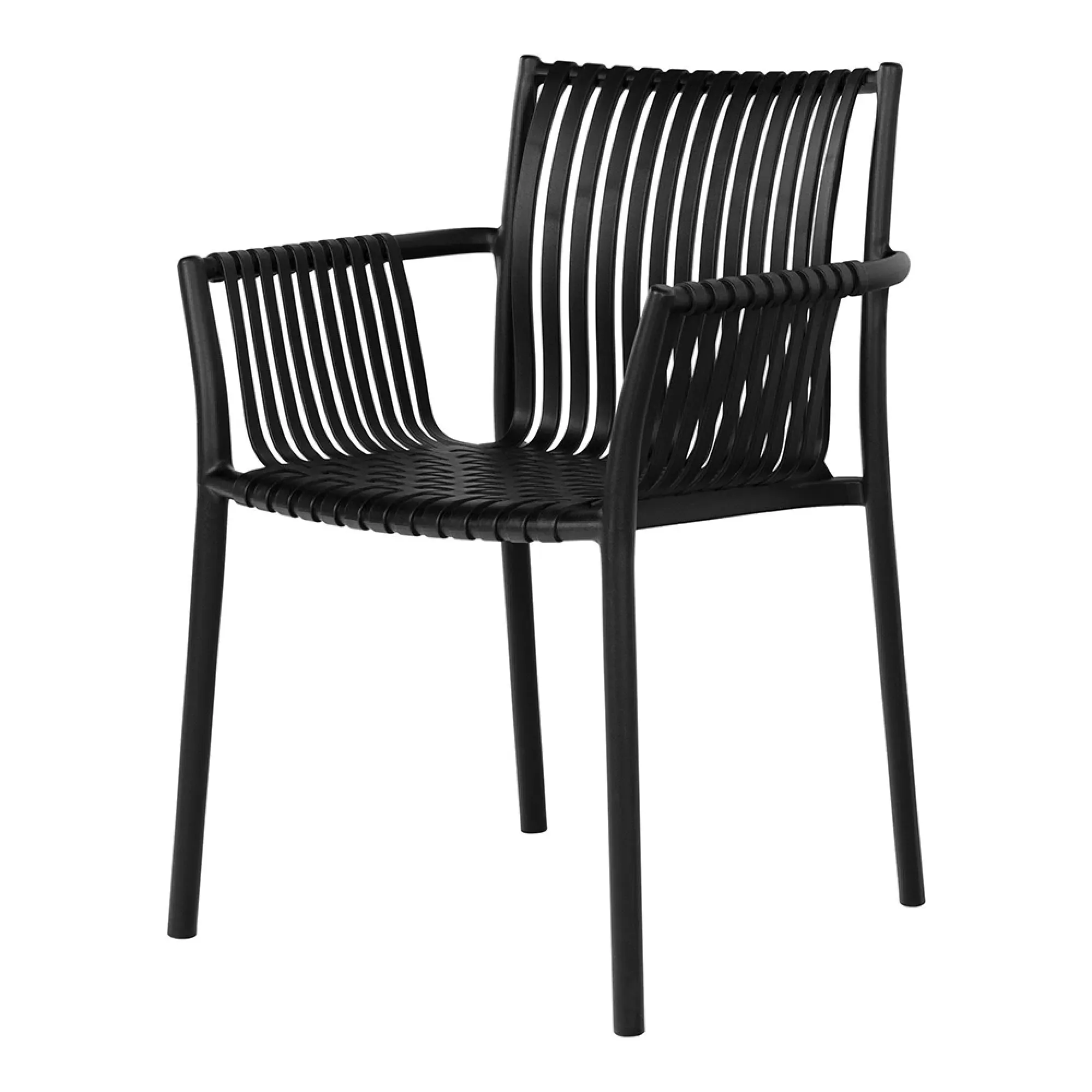 Tulsa Garden Dining Armchair Set of 4 - Black