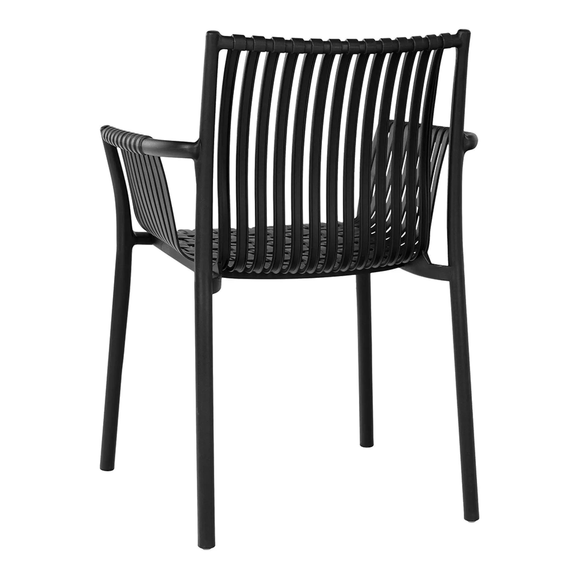 Tulsa Garden Dining Armchair Set of 4 - Black