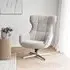 Turin Swivel Lounge Chair - Natural, Fabric