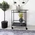 Vita Bar Trolley - Black, Melamine