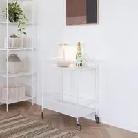 Vita Bar Trolley - White, Melamine