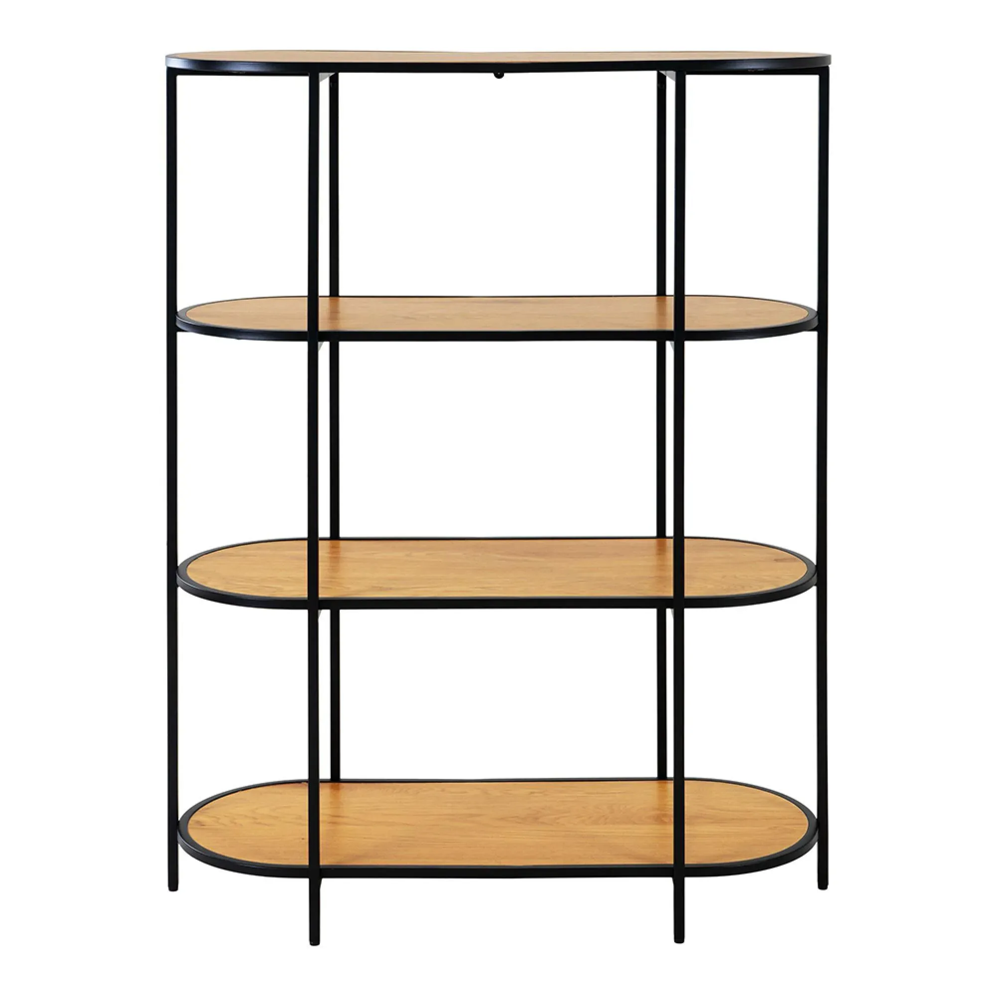 Vita Curved Open Shelving Unit - Natural, Wood