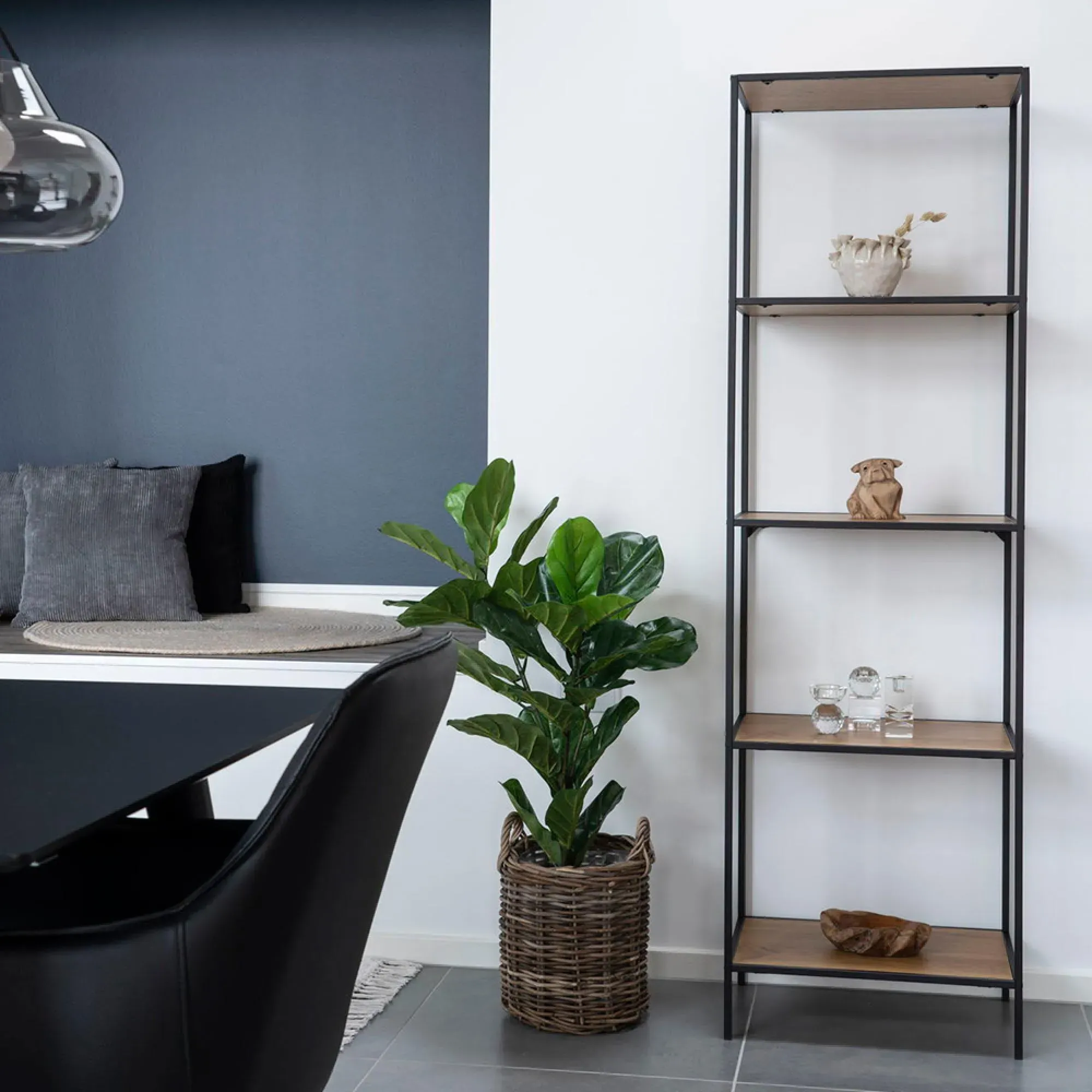 Vita Tall Open Shelving Unit - Natural Wood
