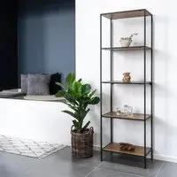 Vita Tall Open Shelving Unit - Natural Wood