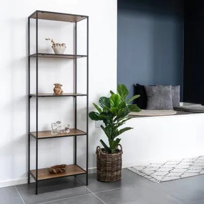 Vita Tall Open Shelving Unit - Natural Wood