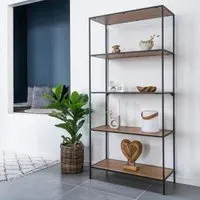 Vita Wide Open Shelving Unit - Natural, Wood