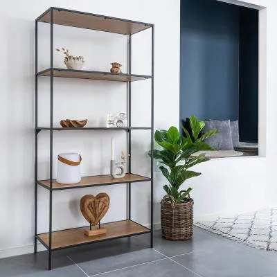 Vita Wide Open Shelving Unit - Natural, Wood image