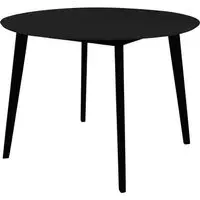 Vojens 4-Seater Round Dining Table - Black