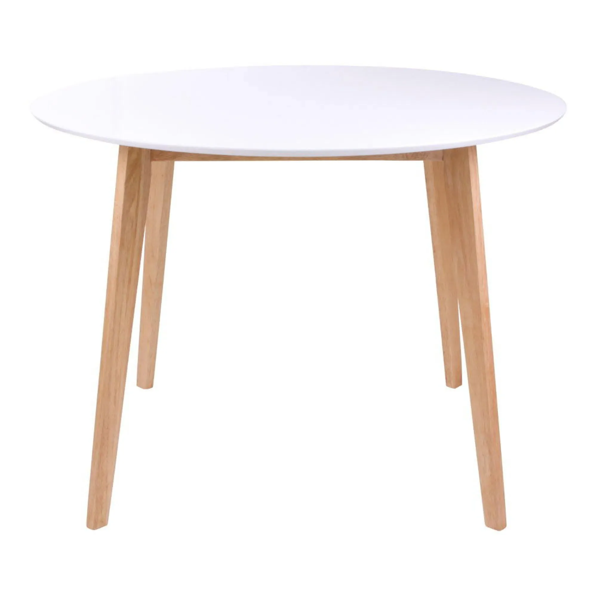 Vojens 4-Seater Round Dining Table - White