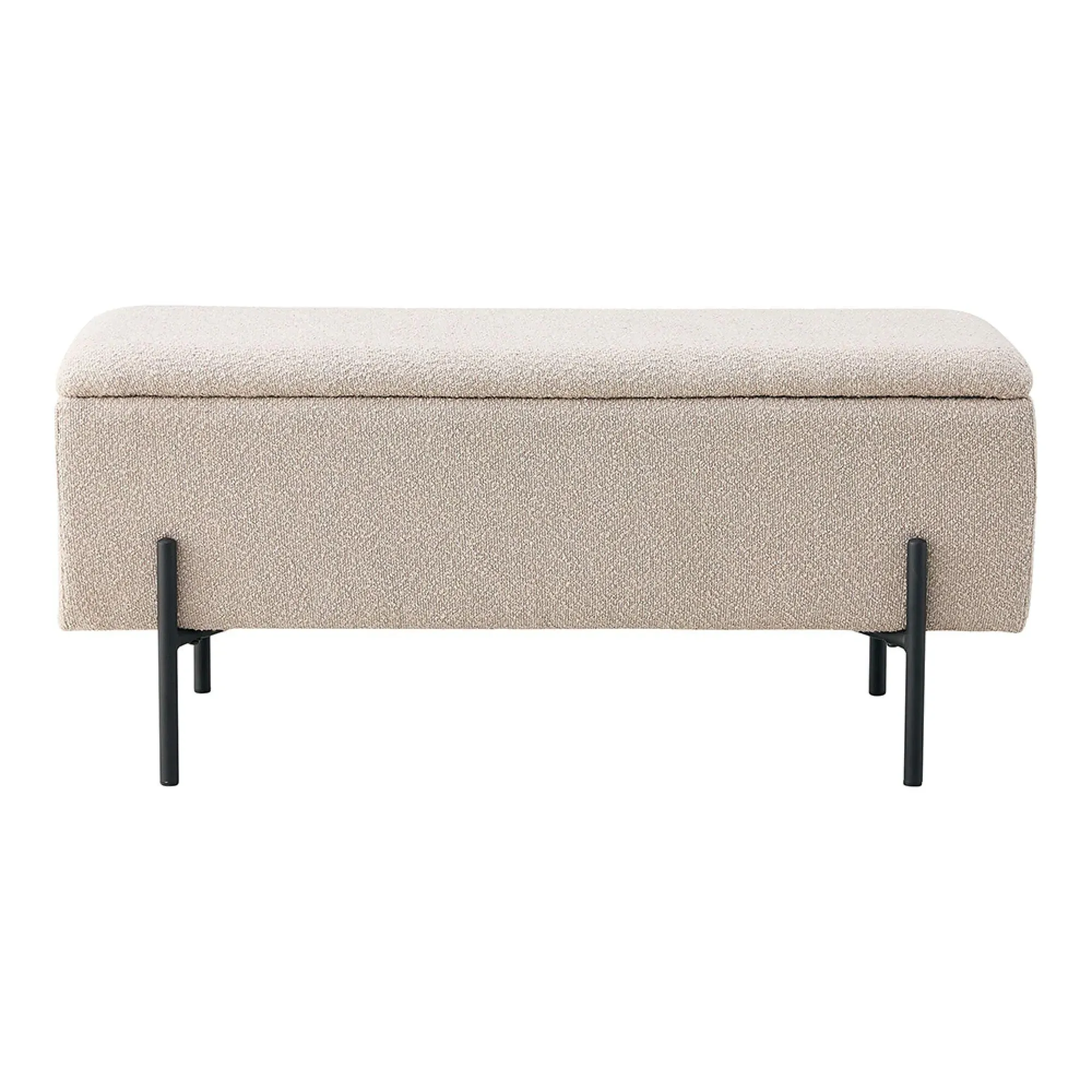 Watford Storage Bench with Storage - Beige, Boucle